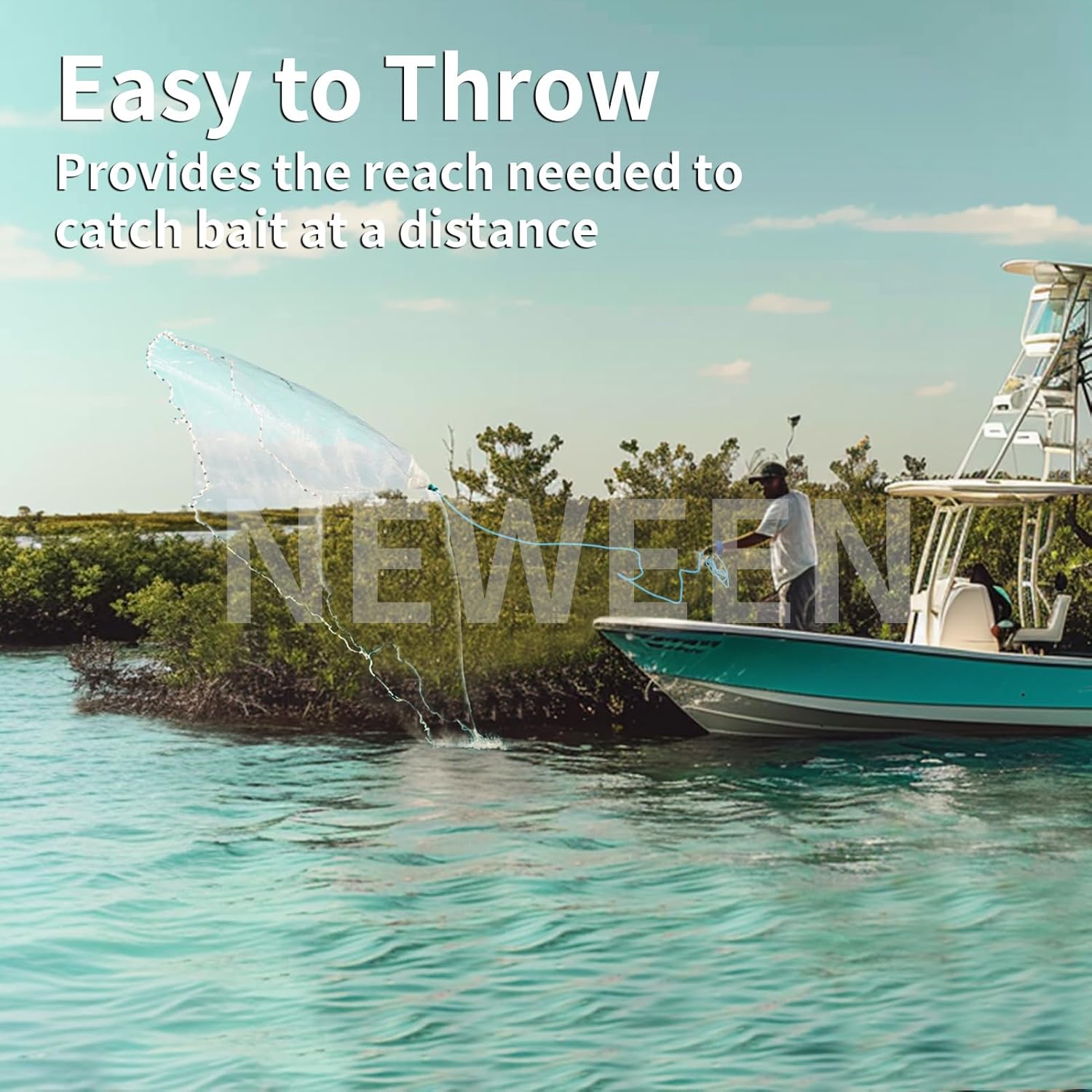 Cast Net for Fishing with Coll - Net Pot 3 Inch บทวิจารณ์และราคา