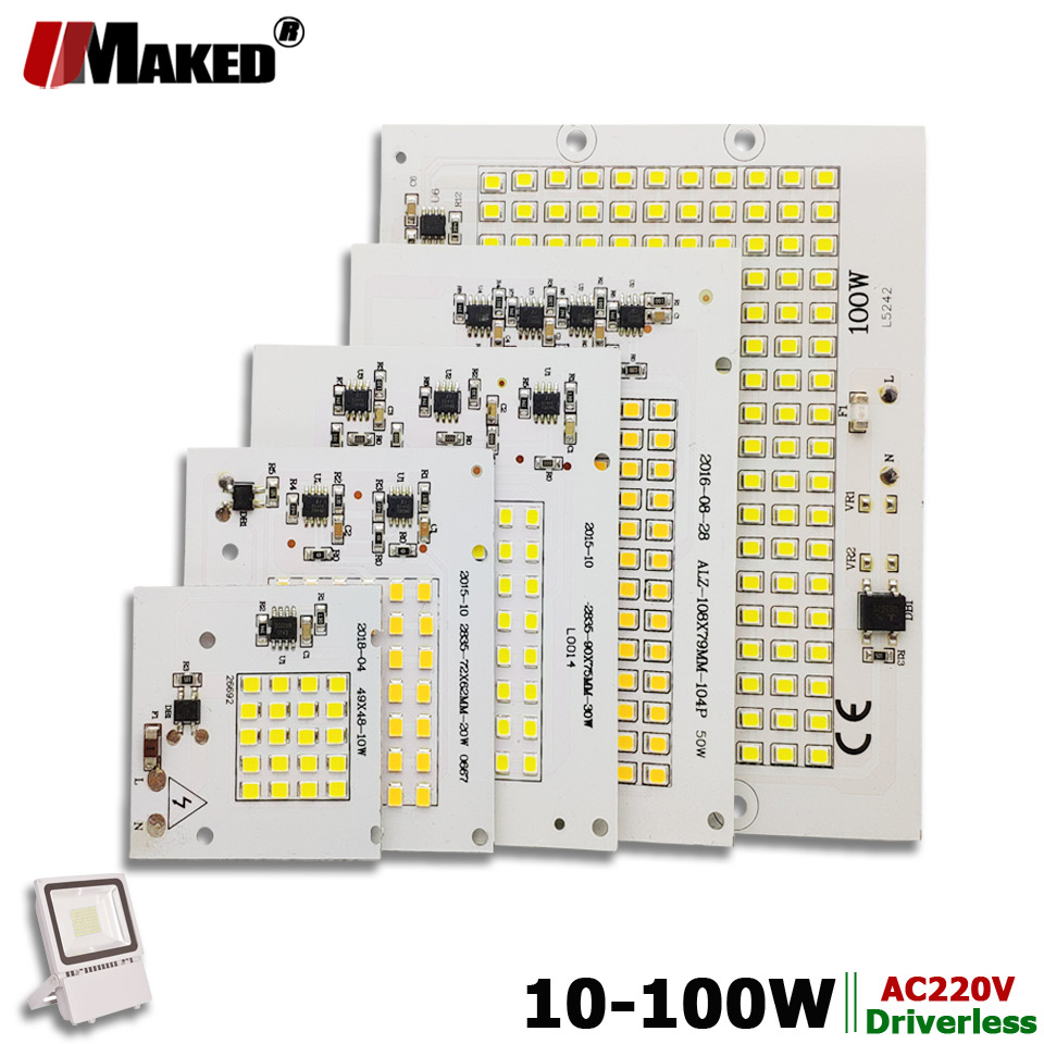AC220V LED PCB 10W 20W 30W 50W - Flood Tray Table บทวิจารณ์และราคา