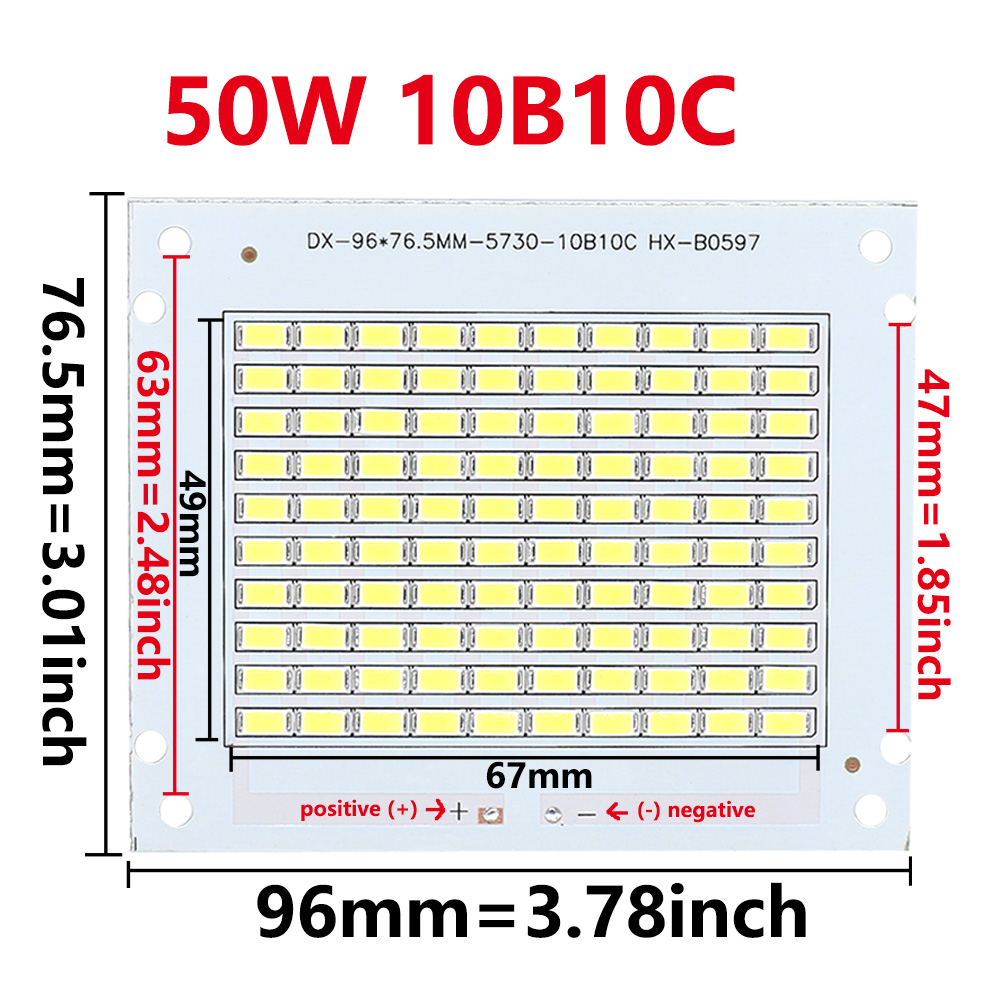 50W LED Diode SMD5730 Flood Li - Flood Tray Table บทวิจารณ์และราคา