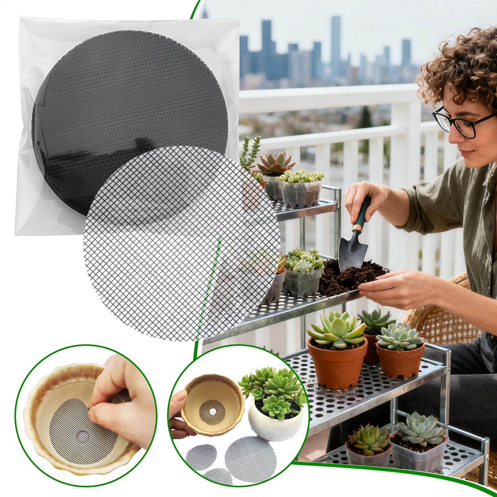 50-Piece Drainage Mesh Screen  - Net Pot 3 Inch บทวิจารณ์และราคา