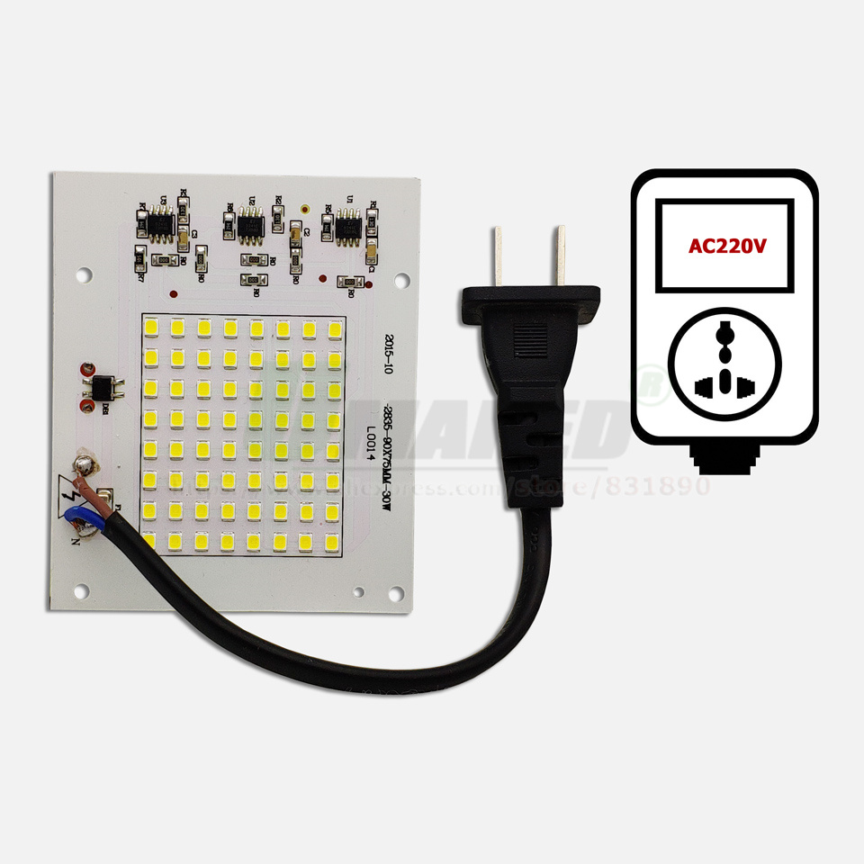 AC220V LED PCB 20W 30W 50W 100 - Flood Tray Table บทวิจารณ์และราคา