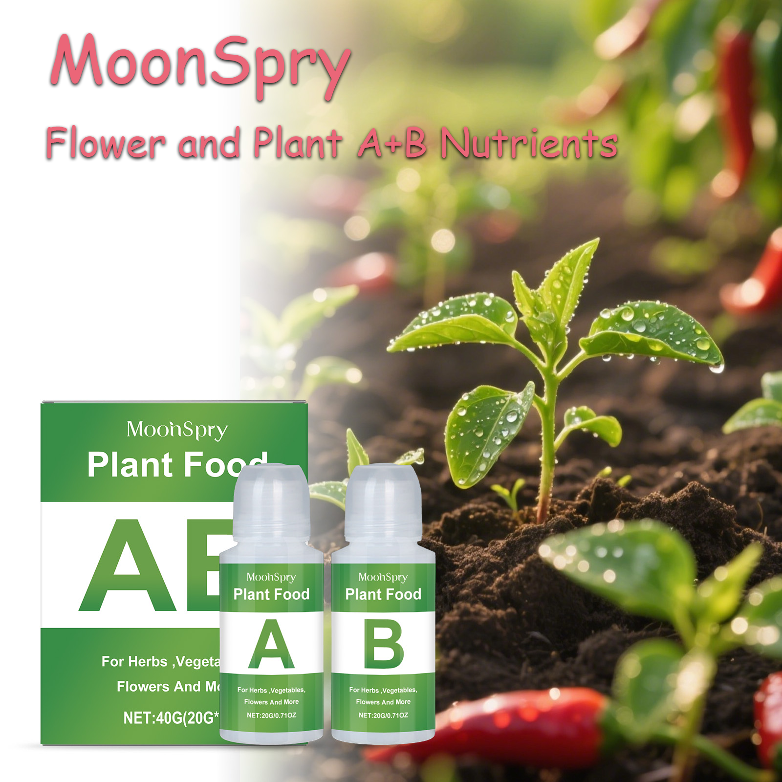 MoonSpry Hydroponic Nutrient S - Nutrient Solution Ab บทวิจารณ์และราคา