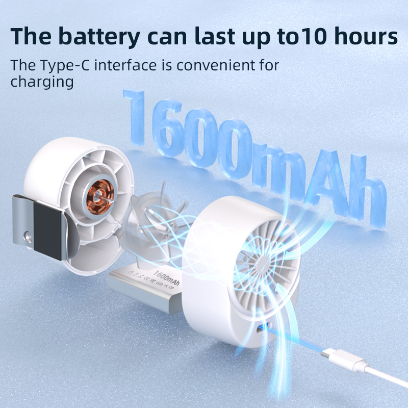 Portable Clip On Fan 1600mAh U - Oscillating Fan Clip บทวิจารณ์และราคา
